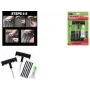IWH Slime Tyre Plug Repair Kit, 8-Piece Tubeless Tyre Puncture Repair Kit with T-Handle Tools and 5 Butyl Rubber Plugs 20500