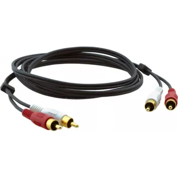 Kramer C-2RAM/2RAM-10 Coaxial Audio Cable RCA Plug to RCA Plug 3.0m Black 95-0202010