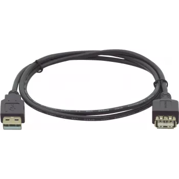 Kramer Electronics C-USB/AAE-3 USB 2.0 Extension Cable, USB-A Plug to USB-A Socket, 0.9 m, White 96-02121003