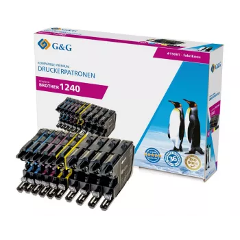 G&G Compatible Ink Cartridge Multipack Black, Cyan, Magenta, Yellow NP-B-0075BK (1P750-10)