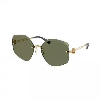 Tory Burch TY6111-334371 Women's Sunglasses, Dark Brown Havana Frame, Brown Gradient Lenses, 56/16/140 mm
