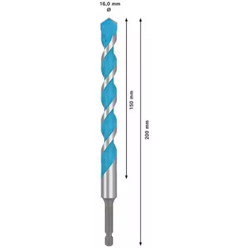 BOSCH EXPERT HEX-9 MultiConstruction Drill Bit Set, 5-Piece, Tungsten Carbide, Hex Shank, 4-10 mm 2608902361
