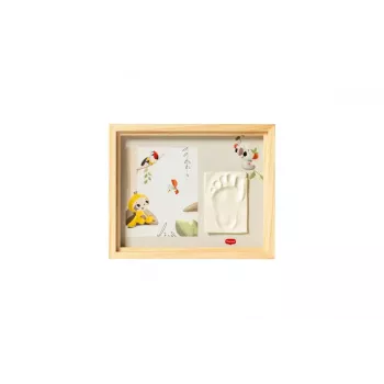 Tiny Love Simple Wooden Frame Baby Hand and Footprint Memory Set
