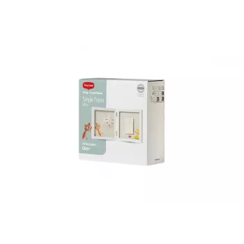 Tiny Love Simple Frame Baby Handprint or Footprint Memory Set, White
