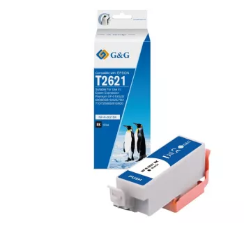 G&G XL Black Ink Cartridge Compatible with Epson 26XL (T2621, C13T26214012) - 14657