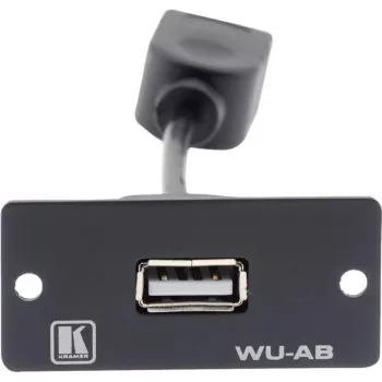 Kramer WU-AB Modular Snap-In Insert USB Type-A Socket to Socket Black 85-0118399