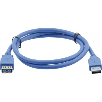 Kramer Electronics USB-A Plug to USB-A Socket 3.0 Extension Cable 3m Black (96-02310010)