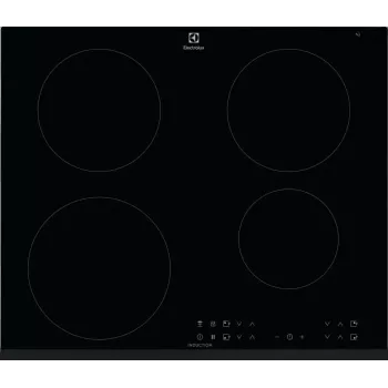 Electrolux LIR60433B 60 cm Induction Hob, 4 Zones, Touch Control, Black