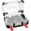 Bosch 2608594426 Progressor for Wood and Metal 11-Piece Hole Saw Set (20-76 mm) with Power Change Adapters and Pilot Drills