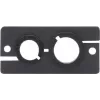 Kramer WCP-21 Wall Plate Insert - Cable Pass-Through - Black (85-0002199)