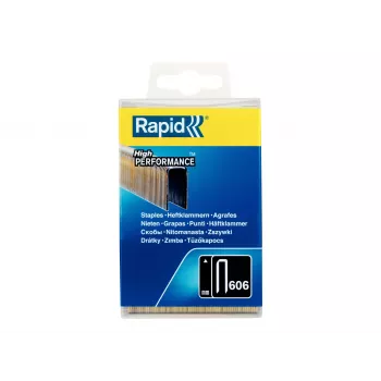 Rapid Narrow Staples Type 606, 30 mm, Galvanised Steel Wire, Resin-Coated, 1-Pack 40303096