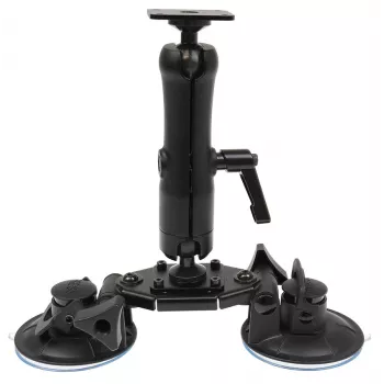 Brodit Dual Suction Cup Mount with AMPS Base Plate, 3 kg Load Capacity 217124