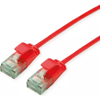 ROLINE RM UTP Patch Cable Cat6A/Class EA Slim Red 0.3m 21.45.3411