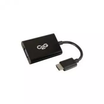 C2G HDMI to VGA Dongle with Power Supply and 3.5mm Audio 80501