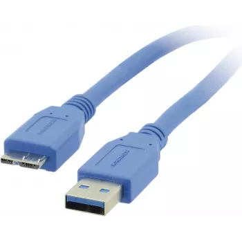Kramer C-USB3/MICROB USB 3.2 Gen 1 Cable, USB-A to Micro-USB B, 1.8 m, Blue 96-02356006