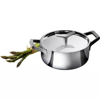Electrolux E9KLSA11 Cooking Pot with Lid, 3 L, Round, Chrome