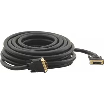 Kramer C-DM/DM/XL Series DVI-D Single Link Cable, DVI-D Plug to DVI-D Plug, 10.6 m, Black, Thumbscrews (94-0111035)