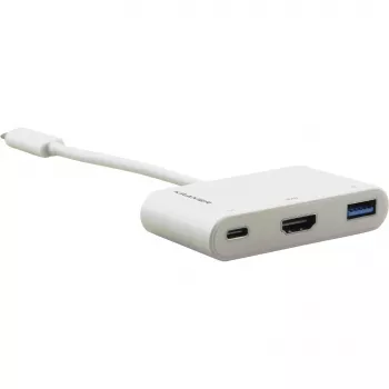 Kramer ADC-U31C/M2 USB-C Multiport Adapter – 4K HDMI, USB-A, USB-C PD, 17 cm, White 99-97210004