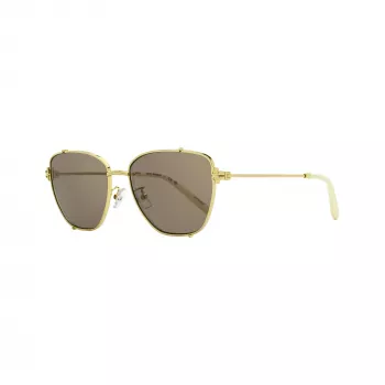 Tory Burch Women's TY6105 Square Sunglasses, Dark Havana Frame, Brown Gradient Lenses, 55mm TY6105-32787N