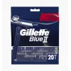 Gillette Blue II Disposable Razors for Men, 20 Count, Twin Blades with Lubrastrip 7702018466757