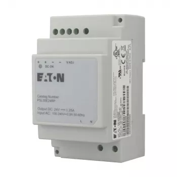 Eaton PSL30E24RP Single-Phase Switching Power Supply 30W 24V DC DIN Rail EP-401403