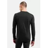 Odlo Merino 200 BL Top Crew Neck LS Base Layer Top - Black - XXL