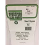 Evergreen 9010 Polystyrene Sheet 300 x 150 x 0.25 mm, White, 4-Pack