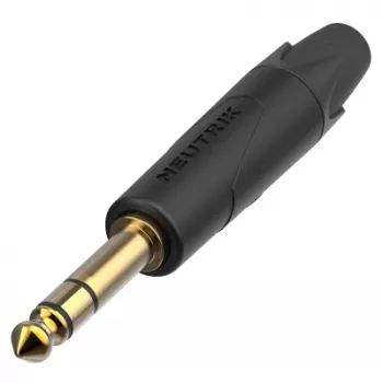 Neutrik NP3XX-AU-0 1/4 inch TRS Jack Plug with Gold-Plated Contacts