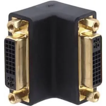 Kramer AD-DF/DF/RA DVI-I Socket to DVI-I Socket Right-Angle Adapter 99-9595011