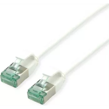 ROLINE RM U/FTP Cat.6A Class EA Slim Patch Cable, White, 1.5 m 21.45.3364