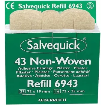SÖHNGEN Salvequick Non-Woven Plaster Strips, 43 Pieces, Skin-Colored, Hypoallergenic, Latex-Free 1009943