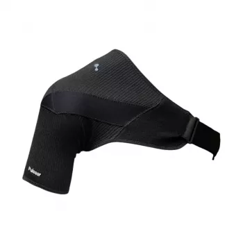 Pulsaar Active Adjustable Shoulder Rest with Bamboo Charcoal and Germanium, Black, XL