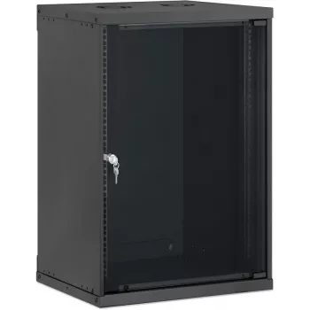 Intellinet 19 inch Wall Cabinet, Basic Line, 15U, 400 mm Depth, Black RAL 9005 716710