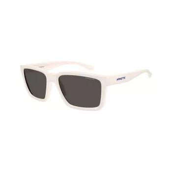 Arnette AN4346-296387 Men's Sunglasses, Rectangular, Matte Black Frame, Grey Lenses, 57-18-140 mm