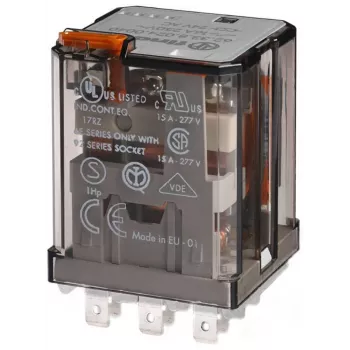 Finder 62.33.8.024.4040 Industrial Plug-in Relay 24 V AC 16 A 3PDT