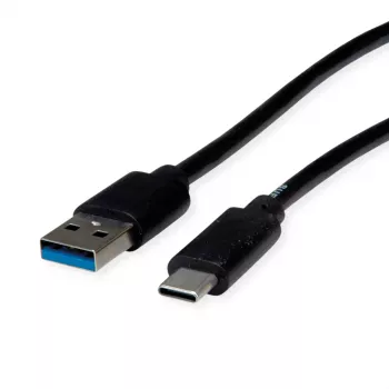 ROLINE RM USB 3.2 Gen 1 Cable, USB A-C, ST/ST, Black, 3 m 11.45.9013