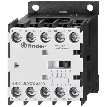 Finder Mini Contactor for Industry 5.5kW Coil 230V AC (6K.04.8.230.4312)