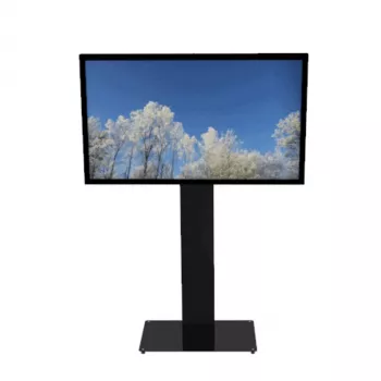 HI-ND MOUNTS HI-ND Glass Universal Floor Stand 49-65 inch LCD Display Floor Stand - Black (RAL 9005) FS0000-5001-02