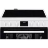Electrolux LKR64023AW Freestanding Electric Cooker with Ceramic Hob, 4 Zones, 58L Oven, White