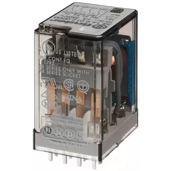 Finder miniature industrial relay 55.14.8.024.0000 24V AC 4PDT 7A