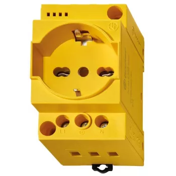 Finder Control Cabinet Socket 7U.00.8.230.0002 Yellow