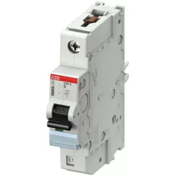 ABB S401E-B16 16 A 1-Pole Miniature Circuit Breaker with B-Curve 2CCS551001R0165