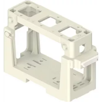 ILME COB03/3BC module carrier for 3x 21.21 mm inserts, thermoplastic, black