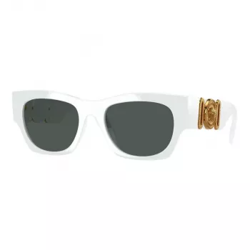 Versace VE4479U31487 women's cat-eye sunglasses, black frame, grey lenses, 52mm