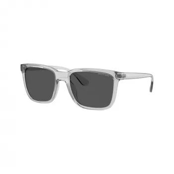 Armani Exchange Men's Rectangular Sunglasses AX4112SU82398 Black/Grey 55-19-145