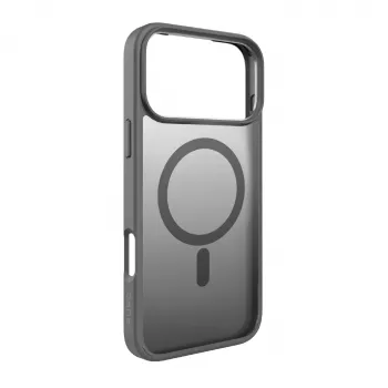 PURO back cover for Apple iPhone 17 Pro Max, grey TPU, MagSafe compatible