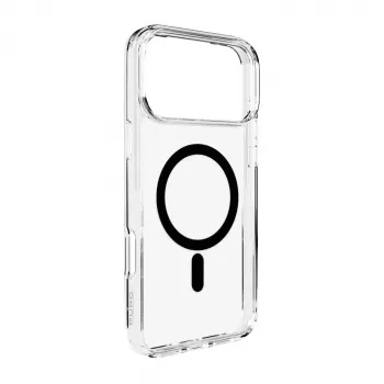 Puro protective case cover for Apple iPhone 17 Pro Max transparent black MagSafe