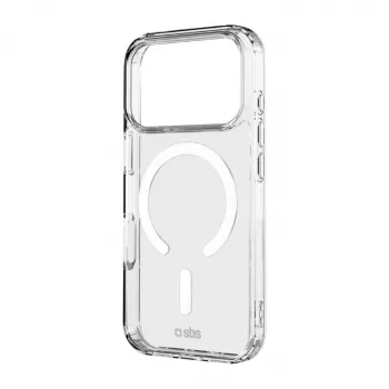 SBS Light Mag cover case for iPhone 18 Pro Max / 17 Pro Max, MagSafe compatible, transparent
