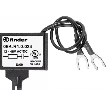Finder RC interference suppression module 06K.R1.0.024 for 24V AC/DC relay coils