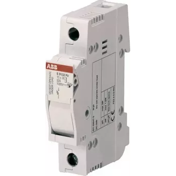 ABB STOTZ-KONTAKT E91/32PV fuse load-break switch, 2-Pole, 32 A, 1000 V DC, gPV cylindrical 10x38 mm, DIN rail 2CSM204713R1801
